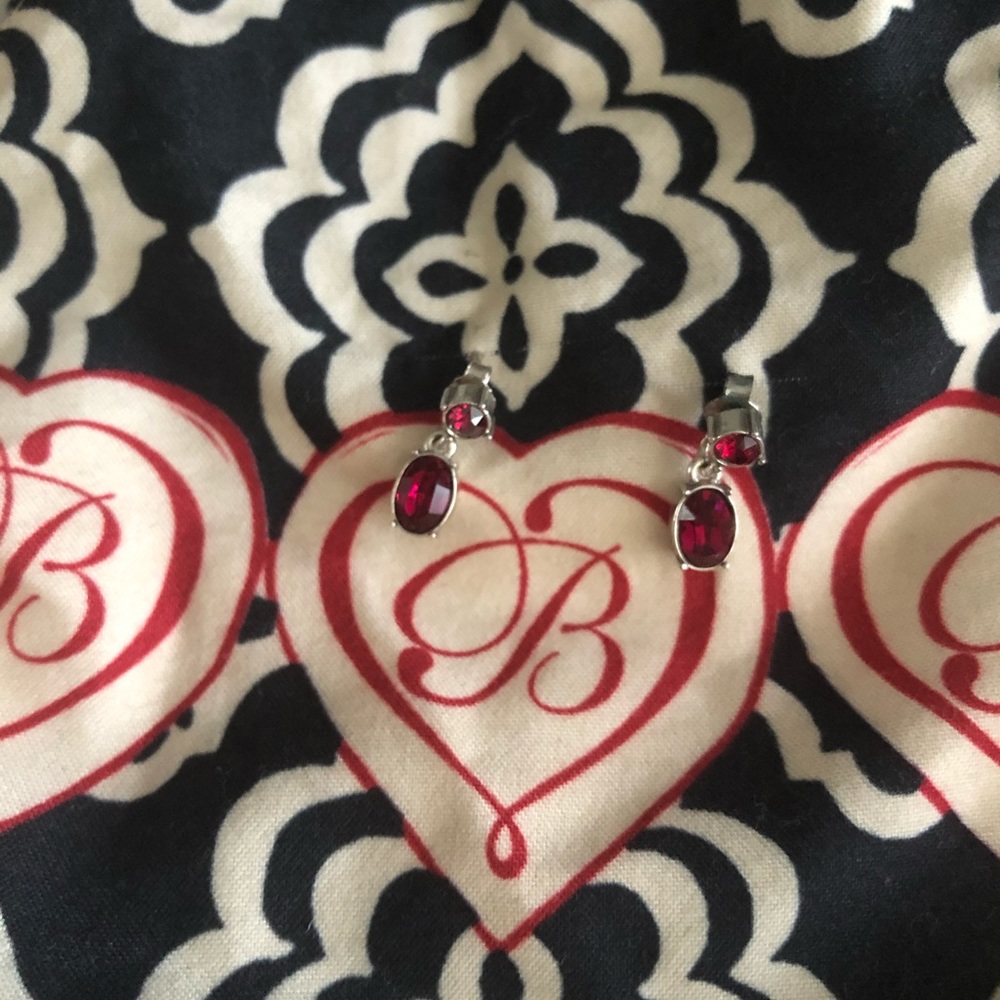 Ruby Drop Earring